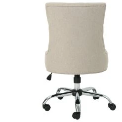GDFStudio GDF Studio Bagnold Home Office Fabric Desk Chair, Wheat/Chrome -Boraam Industries Shop 8a916c9101e654cc 5239 w800 h800 b1 p0