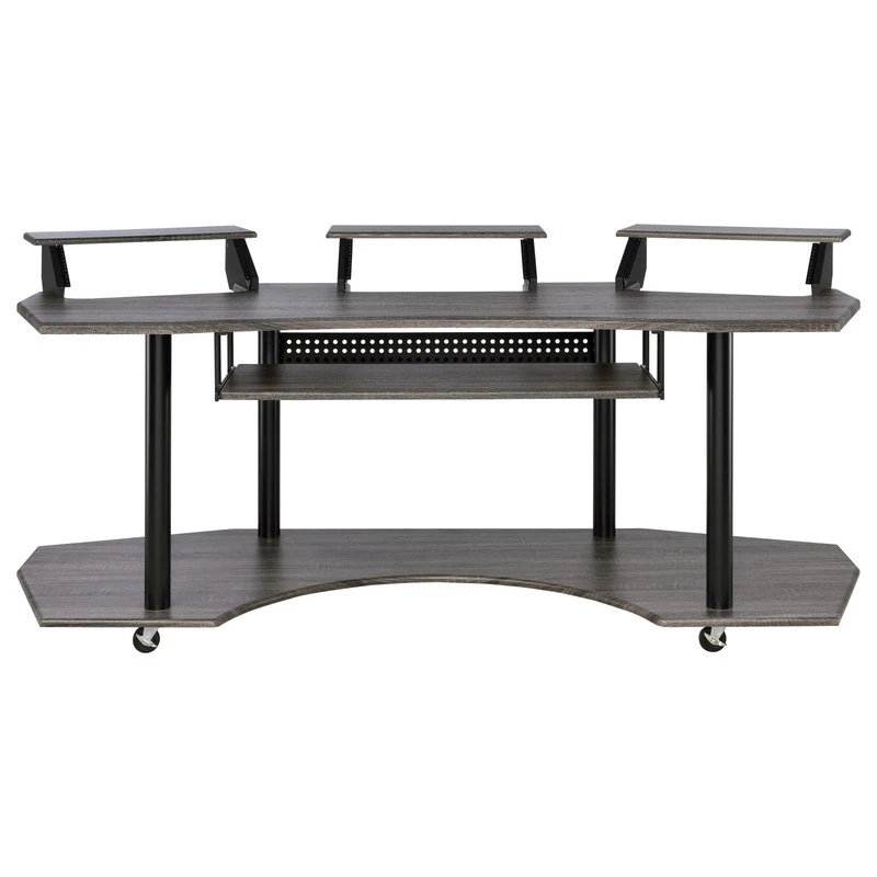 Acme Furniture Eleazar Computer Desk, Black Oak 5 Acme Furniture Eleazar Computer Desk, Black Oak - Image 3