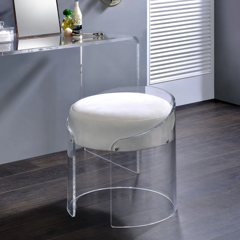 Progressive Furniture A La Carte Acrylic Stool, Clear 4 Progressive Furniture A La Carte Acrylic Stool, Clear - Image 2