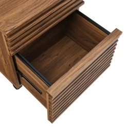 Modway Render Wood File Cabinet With Plastic Casters In Walnut -Boraam Industries Shop 8c01e9a5033f0573 8859 w800 h800 b0 p0