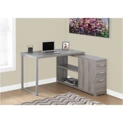 Monarch Computer Desk Home Office Corner L Shape Work Laptop Metal Brown -Boraam Industries Shop 8c21167b0f1522a0 4736 w800 h800 b0 p0