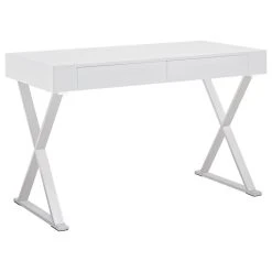 LexMod Sector Stainless Steel Office Desk, White -Boraam Industries Shop 8c71e67700cd1b37 4905 w800 h800 b1 p0
