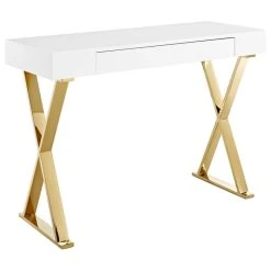LexMod Sector Stainless Steel Console Table, White Gold -Boraam Industries Shop 8e0104a400cd29cf 6619 w800 h800 b1 p0