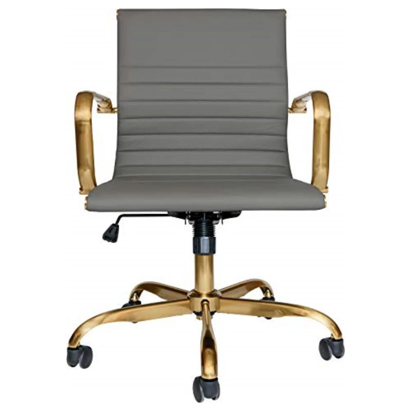 Leisuremod Harris Office Chair With Gold Frame 3 Leisuremod Harris Office Chair With Gold Frame