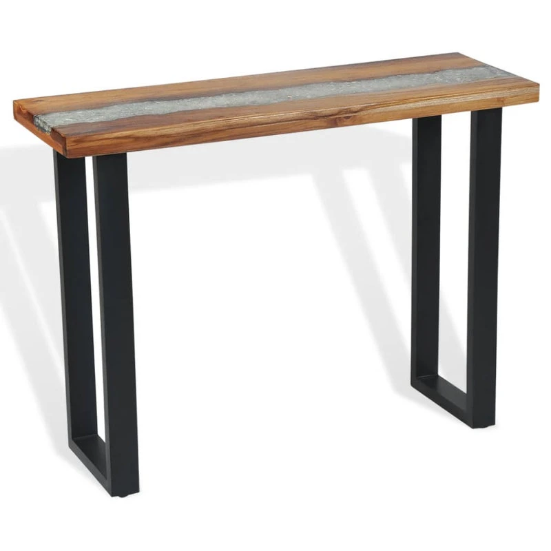 Vida XL International B.V. VidaXL Solid Teak Console Table Industrial End Side Living Room Furniture 7 Vida XL International B.V. VidaXL Solid Teak Console Table Industrial End Side Living Room Furniture - Image 5