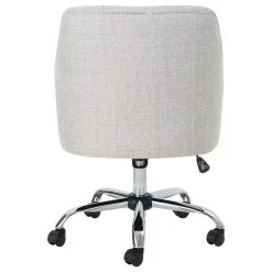 GDFStudio GDF Studio Morgan Mid Century Modern Fabric Home Office Chair With Chrome Base, Beige -Boraam Industries Shop 8fb1777701e132ed 4222 w800 h800 b1 p0