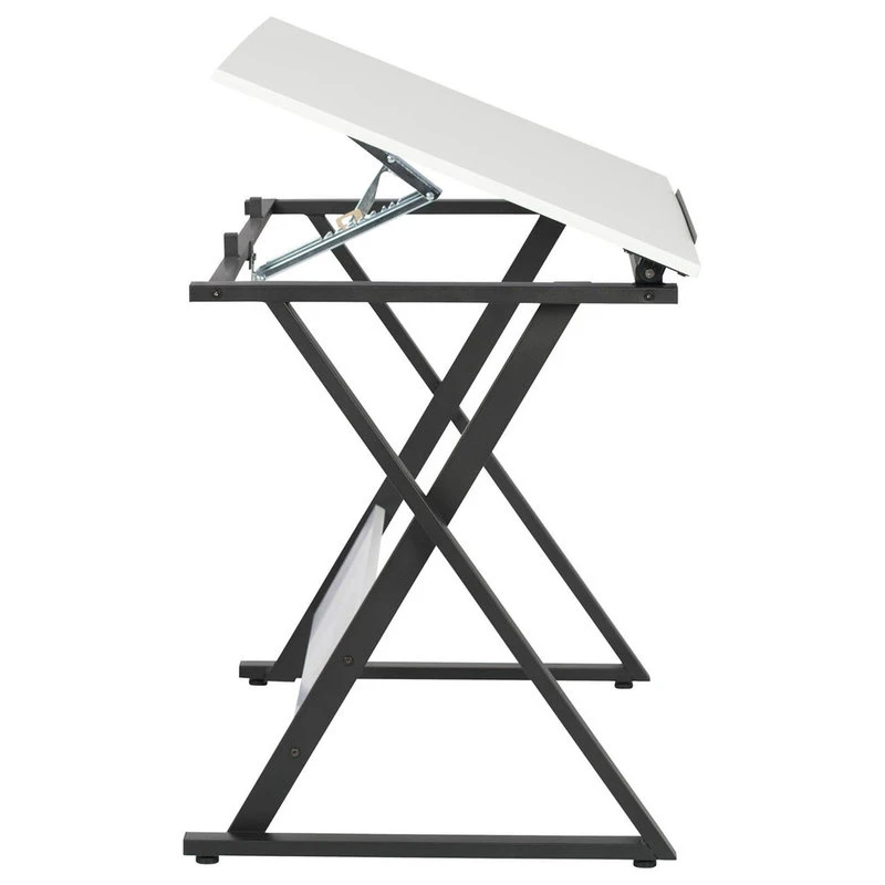 Offex Axiom Drawing Table, Charcoal/White 4 Offex Axiom Drawing Table, Charcoal/White - Image 2