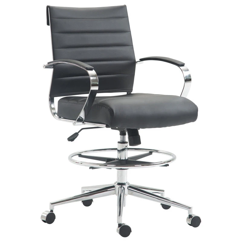 Poly & Bark Poly And Bark Tremaine Drafting Chair, Black 4 Poly & Bark Poly And Bark Tremaine Drafting Chair, Black - Image 2