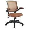 Cubicles.com Cool Office Desk Chair, "Edison", Light Brown