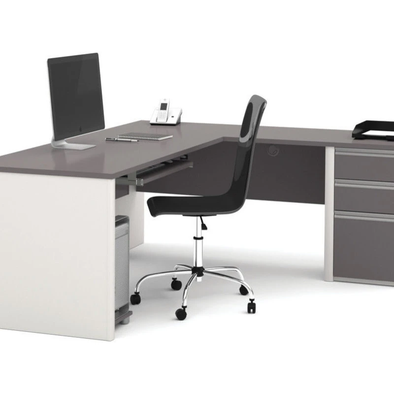 Bestar Connexion L-Shaped Desk In Sandstone 4 Bestar Connexion L-Shaped Desk In Sandstone - Image 2