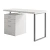 Monarch Specialties Computer Desk, Home Office, Laptop, Storage Drawers, 48"L, Work, Metal, White -Boraam Industries Shop 9221413601656b2f 0075 w800 h800 b1 p0