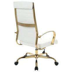 Leisuremod Benmar High-Back Mid Century Modern Leather Office Chair Gold Frame, 13 Leisuremod Benmar High-Back Mid Century Modern Leather Office Chair Gold Frame, -Boraam Industries Shop 9241669800259cfc 7622 w800 h800 b1 p0
