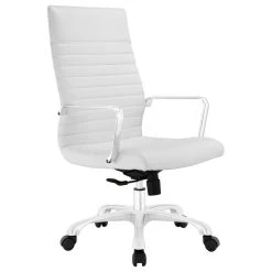 LexMod Finesse Highback Faux Leather Office Chair, White -Boraam Industries Shop 9291d2a700cd1a44 0097 w800 h800 b1 p0