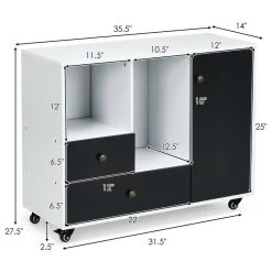Costway Lateral Mobile Filing Cabinet Large Printer Stand W/ 2 Drawers 11 Costway Lateral Mobile Filing Cabinet Large Printer Stand W/ 2 Drawers -Boraam Industries Shop 92a11e80013ee177 0192 w800 h800 b1 p0