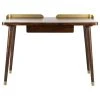 Safavieh Parker Drawer Desk, Walnut, Gold