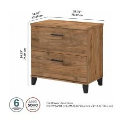 Home Square 2 Piece Engineered Wood Lateral Filing Cabinet Set In Fresh Walnut -Boraam Industries Shop 9611888801adf564 6380 w800 h800 b1 p0