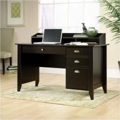 Sauder Shoal Creek Computer Desk In Jamocha Wood