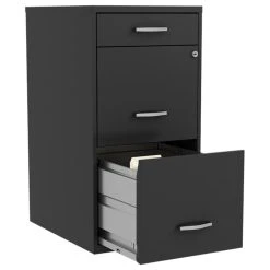 UrbanPro 18" Deep 3 Drawer Metal Organizer File Cabinet In Balck -Boraam Industries Shop 978156e0039970a8 3961 w800 h800 b1 p0