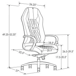 Zuri Furniture Sterling Modern Adjustable Executive Chair Cream Top Grain Leather -Boraam Industries Shop 97a1c6820e333157 8236 w800 h800 b1 p0