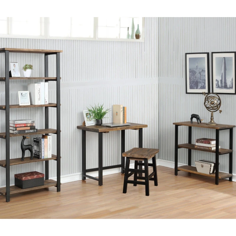 Bolton Furniture, Inc. Pomona 32"W Small Metal And Solid Wood Desk 8 Bolton Furniture, Inc. Pomona 32"W Small Metal And Solid Wood Desk - Image 6