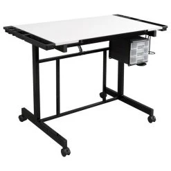 Studio Designs Deluxe Craft Station, Black And White -Boraam Industries Shop 98016549072114a4 4876 w800 h800 b1 p0