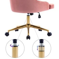 Duhome Elegant Lifestyle Nailhead Trim Velvet Home Office Chair, Pink -Boraam Industries Shop 99f19c1b005301ad 7911 w800 h800 b1 p0