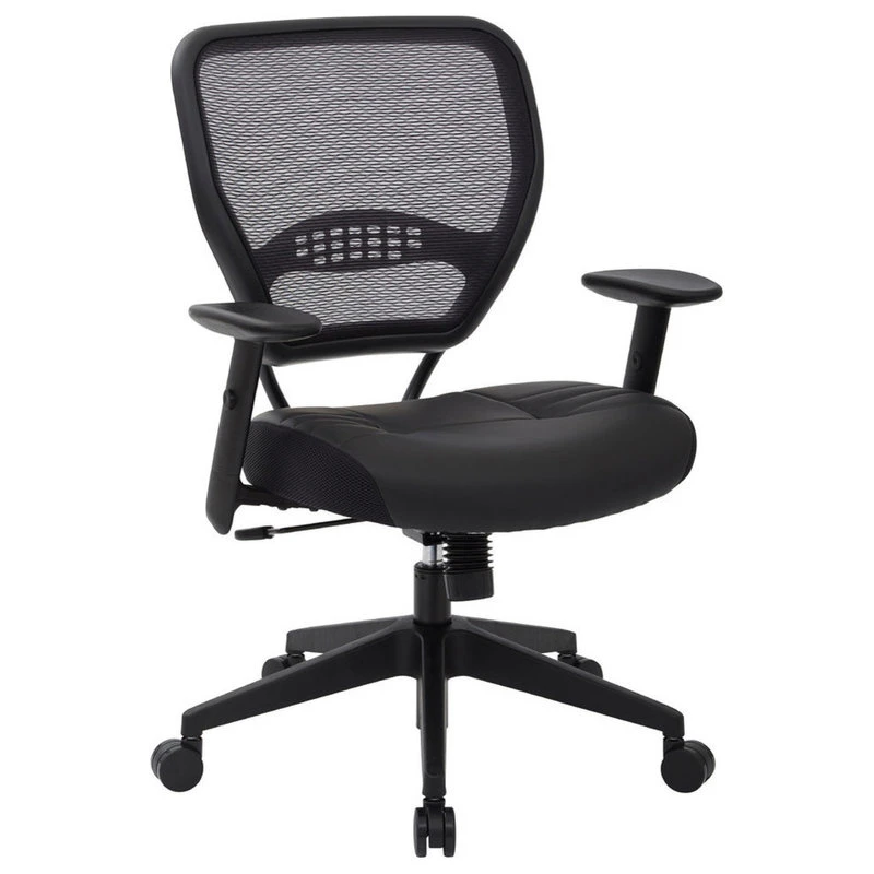 Office Star Products Professional Dark Air Grid Back Managers Chair With Black Bonded Leather Seat 3 Office Star Products Professional Dark Air Grid Back Managers Chair With Black Bonded Leather Seat