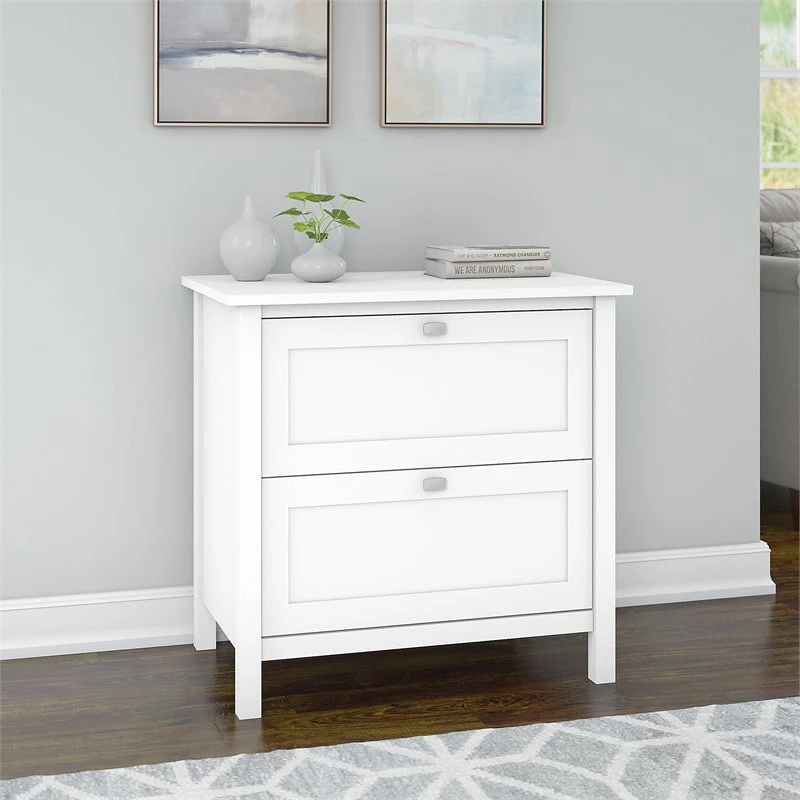 Scranton & Co Furniture Broadview 2 Drawer File Cabinet In Pure White 4 Scranton & Co Furniture Broadview 2 Drawer File Cabinet In Pure White - Image 2