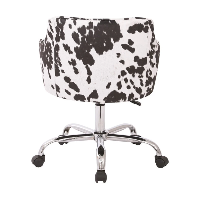Office Star Products Bristol Task Chair With Udder Madness Black And White Domino Fabric 5 Office Star Products Bristol Task Chair With Udder Madness Black And White Domino Fabric - Image 3