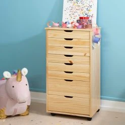 Linon Home Decor Products Linon Cary Eight Drawer Rolling Storage Cart With Natural Finish CT42NAT01 10 Linon Home Decor Products Linon Cary Eight Drawer Rolling Storage Cart With Natural Finish CT42NAT01 -Boraam Industries Shop 9b31e0500223a6de 5572 w800 h800 b0 p0