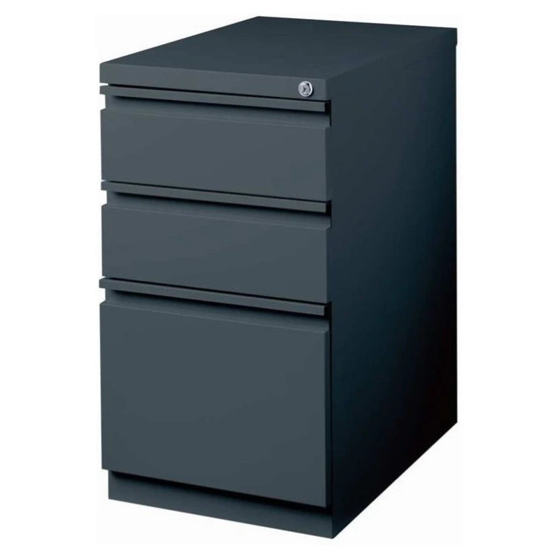 Hirsh Industries LLC Hirsh Modern Charcoal Deep Metal Mobile Pedestal File 3-Drawer Box/Box 4 Hirsh Industries LLC Hirsh Modern Charcoal Deep Metal Mobile Pedestal File 3-Drawer Box/Box - Image 2