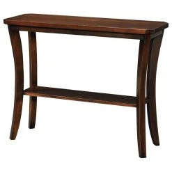 Leick Home Leick Boa Wood Console Table In Chocolate Cherry