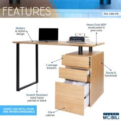 Rta Products- L Techni Mobili Computer Desk With Storage And File Cabinet Pine 19 Rta Products- L Techni Mobili Computer Desk With Storage And File Cabinet Pine -Boraam Industries Shop 9ba1a77c0f18a8e2 0435 w800 h800 b0 p0
