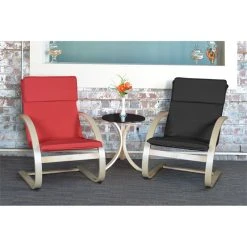 Niche Modern Mia Bentwood Reclining Chair, Natural/Black -Boraam Industries Shop 9bd139ba03d29c24 7705 w800 h800 b0 p0