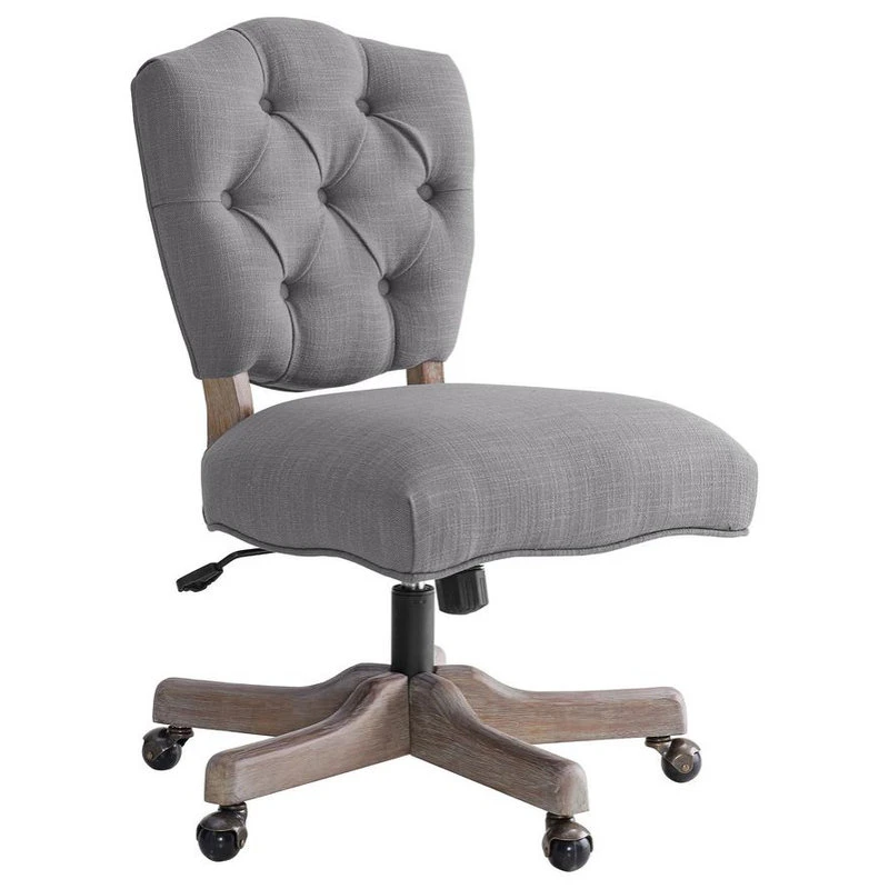 Linon Home Decor Products Kelsey Gray Office Chair 3 Linon Home Decor Products Kelsey Gray Office Chair