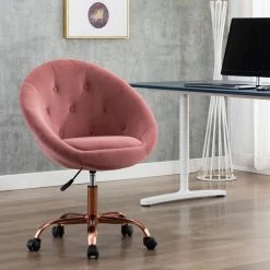 Duhome Elegant Lifestyle Button Tufted Velvet Papasan Rolling Chair, Pink -Boraam Industries Shop 9db1b839003f0749 6693 w800 h800 b0 p0