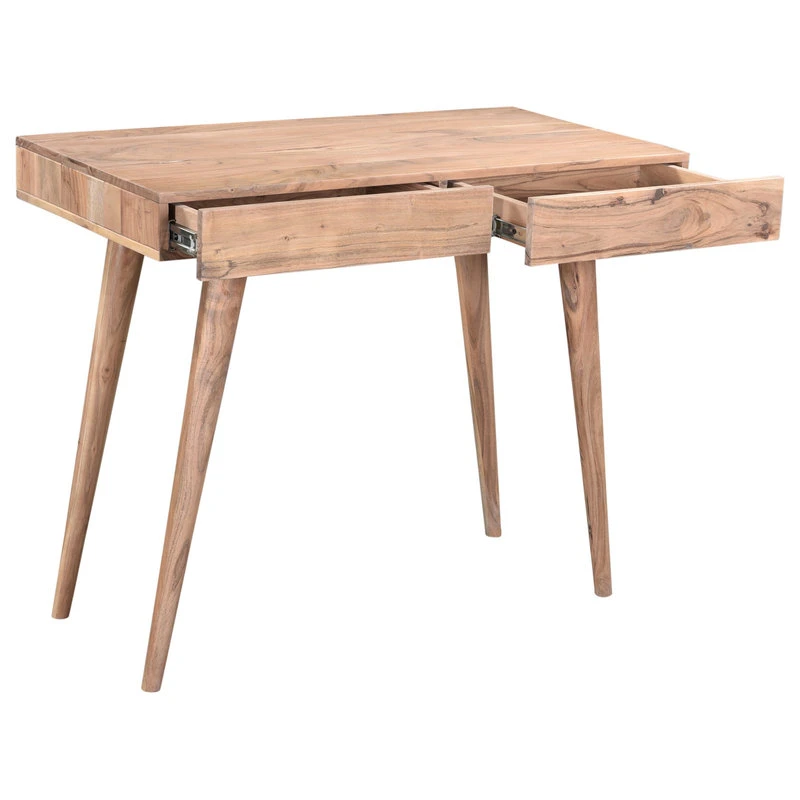 Oak Idea Pratt Office Desk, Natural Walnut 6 Oak Idea Pratt Office Desk, Natural Walnut - Image 4