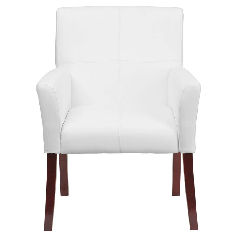 Flash Furniture Bonded Leather Side Chair BT-353-WH-GG 7 Flash Furniture Bonded Leather Side Chair BT-353-WH-GG - Image 5