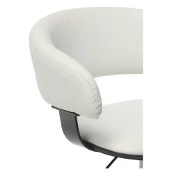 Linon Home Decor Products Linon Jensen Gas Lift Metal Desk Chair In White