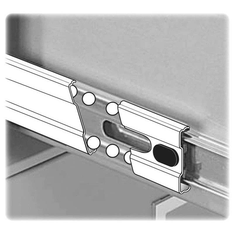 Lorell_biehler Lorell Commercial Grade Vertical File Cabinet, 15"x26.5"x61", Light Gray 4 Lorell_biehler Lorell Commercial Grade Vertical File Cabinet, 15"x26.5"x61", Light Gray - Image 2