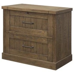 EFurnish Filing Cabinet, Hardwood Frame With Metal Pull Handles And Locking Drawers, Brow