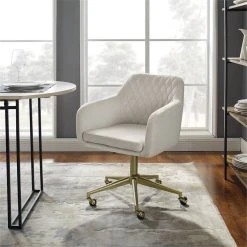 Linon Home Decor Products Linon Lyla Upholstered Quilted Office Chair In Off White 9 Linon Home Decor Products Linon Lyla Upholstered Quilted Office Chair In Off White -Boraam Industries Shop a061e9210f7feb3f 1833 w800 h800 b0 p0