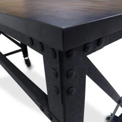 Duramax Rolling Industrial Desk With Wooden Top 72 Inches X 24 Inches -Boraam Industries Shop a0a1c1750f061036 9893 w800 h800 b0 p0