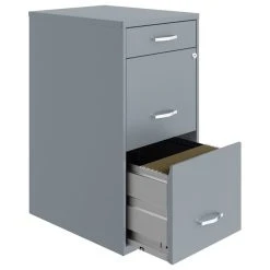 UrbanPro 18 Inch 3 Drawer Metal File Cabinet With Pencil Drawer In Gray -Boraam Industries Shop a0d1809203ad2cfe 6787 w800 h800 b1 p0
