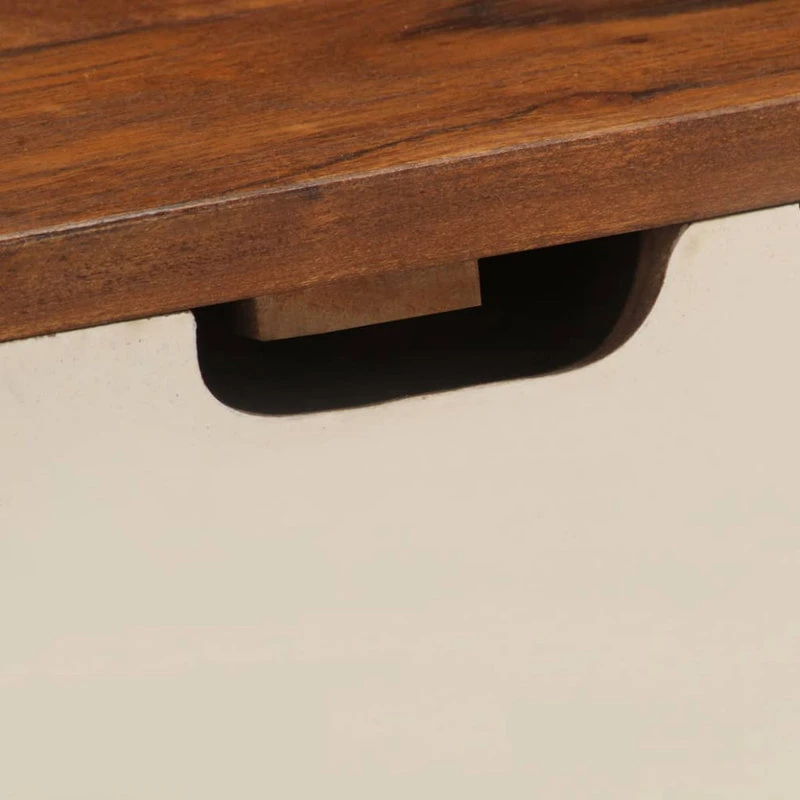 Vida XL International B.V. VidaXL Solid Acacia Wood Writing Desk 43.3"x19.6"x35.4" Study Workstation 4 Vida XL International B.V. VidaXL Solid Acacia Wood Writing Desk 43.3"x19.6"x35.4" Study Workstation - Image 2