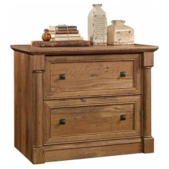 Home Square 2 Drawer Lateral Wood Filing Cabinet Set In Vintage Oak (Set Of 2) -Boraam Industries Shop a1b1a00201f8c8e3 5133 w800 h800 b1 p0