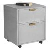 Virgil Stanis Design Dugan File Cabinet - Shagreen Leather -Boraam Industries Shop a25147770e99dd00 3613 w800 h800 b1 p0