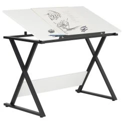 Offex Axiom Drawing Table, Charcoal/White 9 Offex Axiom Drawing Table, Charcoal/White -Boraam Industries Shop a2f1dddf09c37e37 9314 w800 h800 b1 p0