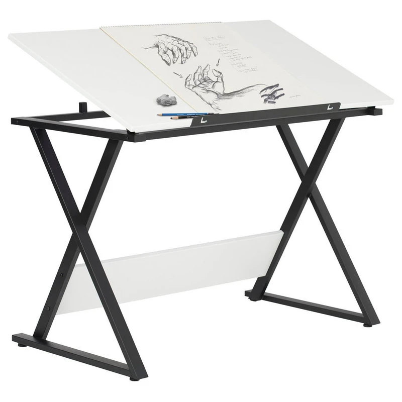 Offex Axiom Drawing Table, Charcoal/White 6 Offex Axiom Drawing Table, Charcoal/White - Image 4