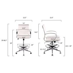 Poly & Bark Poly And Bark Tremaine Drafting Chair, White 11 Poly & Bark Poly And Bark Tremaine Drafting Chair, White -Boraam Industries Shop a331786c0d70fa90 7327 w800 h800 b1 p0